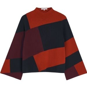 The Fold Haseley Sweater‎ Multicolour Wool Cotton Blend Size XS